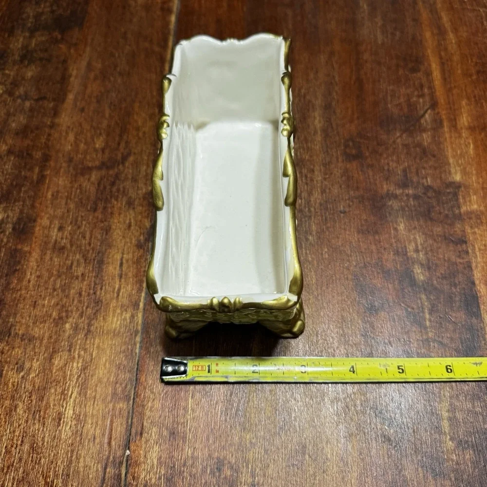 Lady Jayne LTD Rectangular Ceramic Planter/Trinket‎ Holder-Handcrafted in China